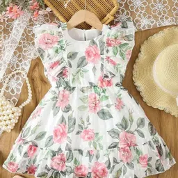 YK Floral Print Fit & Flare Dress-picture-36