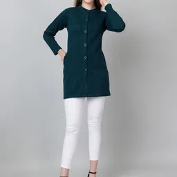Hifzaa Women Ribbed Woollen Cardigan image 2