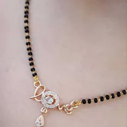 Bhumi Women Gold-Plated Artificial Stones and Beads Mangalsutra-picture-23