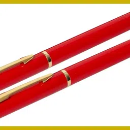 parmarth enterprises 801 Set Of 2 Executive Red Color, Metal Body, Premium Ball Pen-picture-10