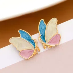 Softwrap Gold-Plated Butterfly Studs image 3