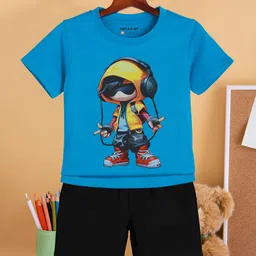 HELLCAT Boys Printed Short Sleeves T-shirt With Shorts-picture-32