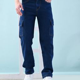 Moda Rapido Men Classic Relaxed Fit Low Distress Jeans-picture-35