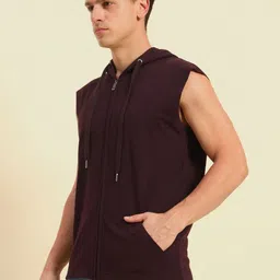 Mast & Harbour Men Hooded Cotton T-shirt image 2