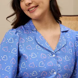 ETC Women Lapel Collar Printed Shirt Dress image 2