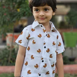 YK Boys Printed Shirt With Shorts image 5