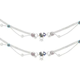 AamNa Enterprises Silver-Plated Anklet-image-91