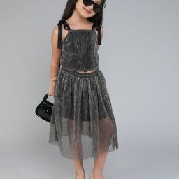 taffykids Girls Embellished Top with Skirt-picture-38