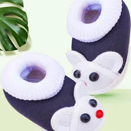 LMN CHILD CARE Red, Black, sky blue Unisex Kids Cotton Booties-image-85