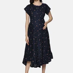 Nejo Floral Print Maternity Maternity A-Line Dress image 1