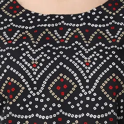 Ethnic basket Women Multicoloured Poly Crepe Kurta Sets image 5
