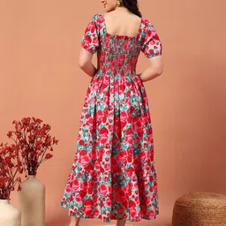 OTABU Print A-Line Midi Dress image 3