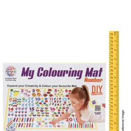 Ratnas DIY My Colouring Mat Number Theme - Multicolour image 3