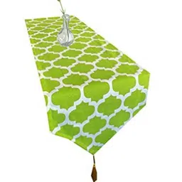 Pink Parrot Green & White Printed Table Runner-picture-32