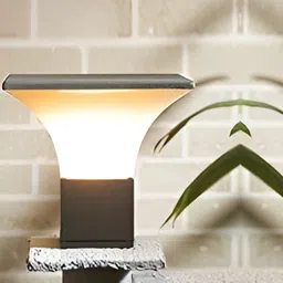 KINIS 2 Pcs Grey Modern Shape Gate & Garden Light Outdoor Lamp image 2