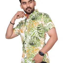 Metronaut Men Regular Fit Spread Collar Floral Printed Casual Shirt image 5