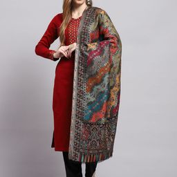Monte Carlo Paisley Woven Design Shawl-picture-36