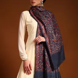 Pashmoda Women Ethnic Motifs Embroidered Shawl image 5