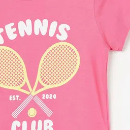 Fame Forever by Lifestyle Girls Typography Printed Applique T-shirt image 3