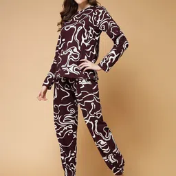 DTR FASHION Abstract Printed Round Neck Sweatshirt & Joggers image 5