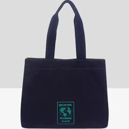 Black Spade Women Typography Printed Shopper Tote Bag image 5