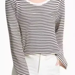 KPOP Women Striped Top-picture-15