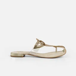 Mochi Women Ethnic T-Strap Flats image 2