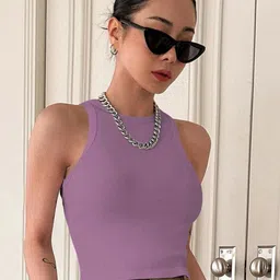 BAESD Pack Of 2 Ribbed Fitted Crop Top image 4