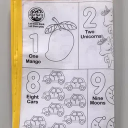 Ratnas DIY My Colouring Mat Number Theme - Multicolour image 4