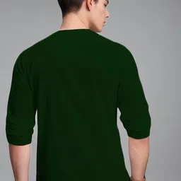 univibe Men Solid Mandarin Collar Long Sleeves Kurta image 2