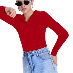 Maheshvi Women Solid Shirt Collar Full Sleeves Top-picture-23