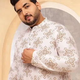SOJANYA PLUS Floral Printed Mandarin Collar Straight Kurta-picture-38