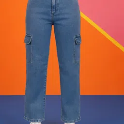 KASHIAN Women Comfort Boyfriend Fit High-Rise Stretchable Jeans-picture-37