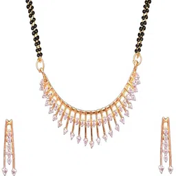 JD World Silver-Plated Artificial Stones Studded And Beaded Mangalsutra-picture-35