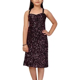 Muhuratam Girls Synthetic Dresses-image-8