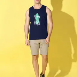 WOOSTRO Men Pack of 2 Typography Printed Round Neck Cotton Slim Fit Sports T-shirts image 2