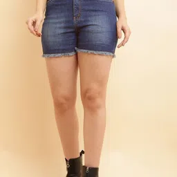 PUELLA Women Washed High-Rise Technology Shorts-image-98