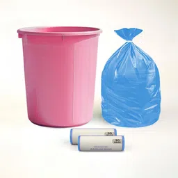 Kuber Industries Pink Odor-Resistant Round Open Dustbin With 2 Garbage Bag Set - 10L-picture-25