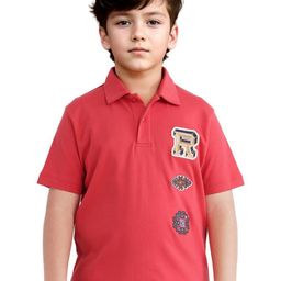 RARE ONES Boys Graphic Printed Polo Collar Cotton T-shirt-picture-17