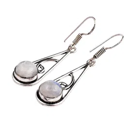 AAR Jewels Silver-Plated Brass Artificial Stones Drop Earrings-picture-31