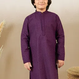 YK Boys Cotton Embroidered Chikankari Kurta-picture-52