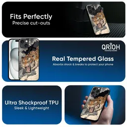 QRIOH Quirky Printed iPhone 15 Back Case Mobile Accessories image 2