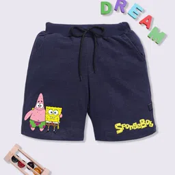 YK X Minute Mirth Boys Spongebob Printed Cotton Shorts-picture-25