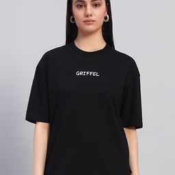 GRIFFEL Women Printed Pure Cotton T-shirt-picture-49