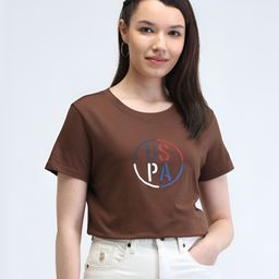 U.S. Polo Assn. Women Women Printed Pure Cotton T-shirt-picture-24