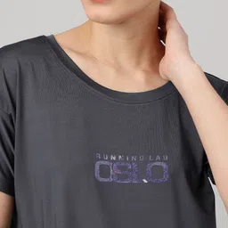 MKH Women Typography Printed Dri-FIT T-shirt image 2