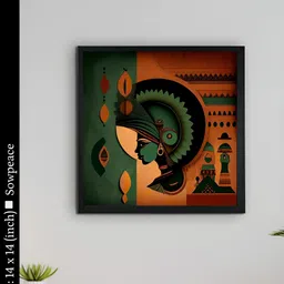 SOWPEACE Green & Brown 1 Piece Canvas Abstract Wall Photographs-image-37