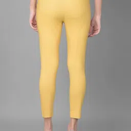 Comfort Lady Cotton Slim Fit Mid-Rise Flat-Front Cropped Regular Trousers image 4