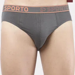 Sporto by Macho Men Pack Of 2 Assorted Mid Rise Basic Briefs Sporto_M1010-CH(1)-M(1)-S-image-74