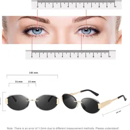 akayi UV Protection Oval Sunglasses (54) image 5